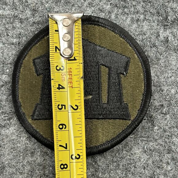 US Army Military Patch Army ROTC School Senior Black Border Subdued Variant Vtg - Picture 3 of 4